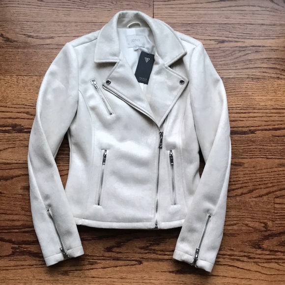 Guess Jackets & Blazers - 🆕 Guess Suede Moto Jacket